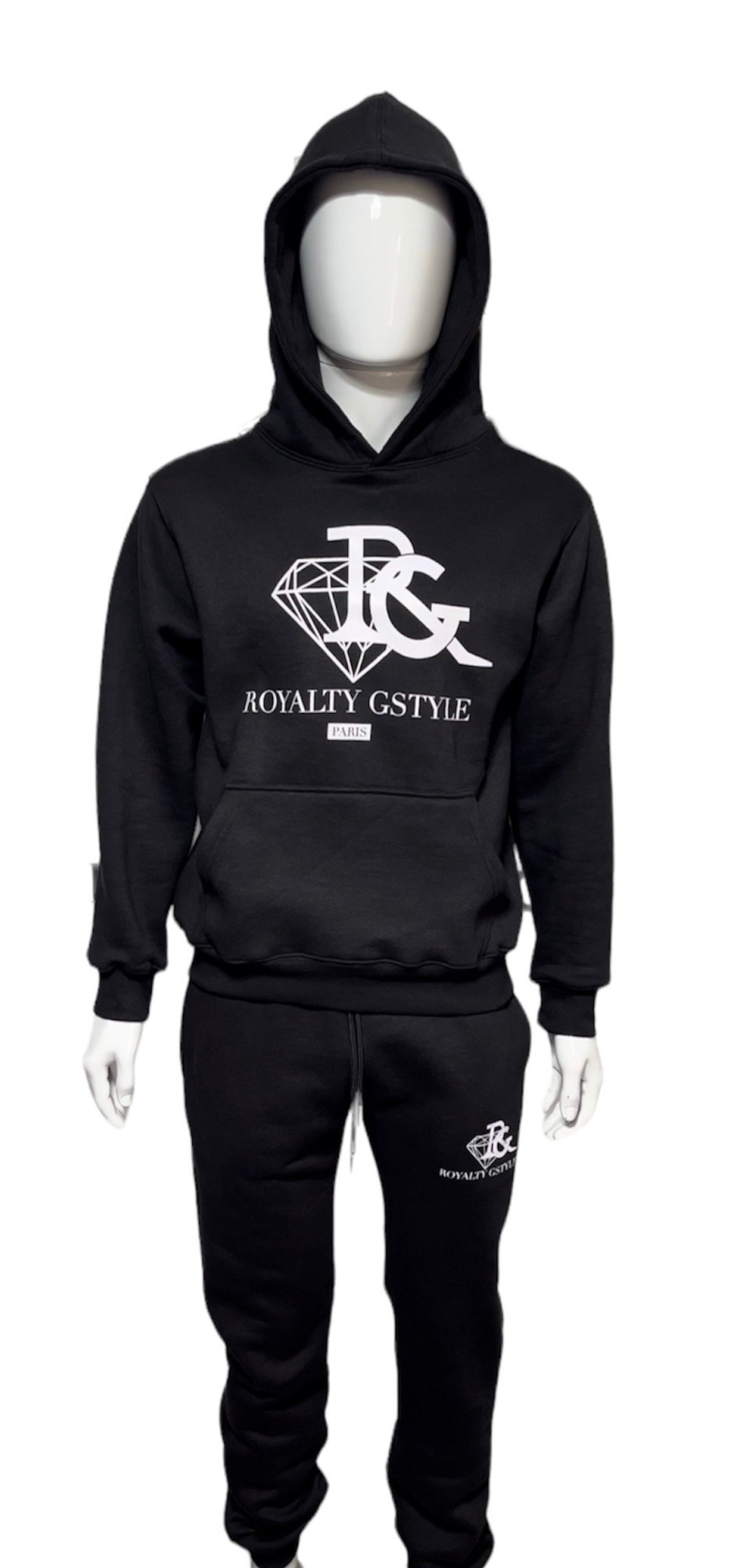 RG screen-printed tracksuit - black