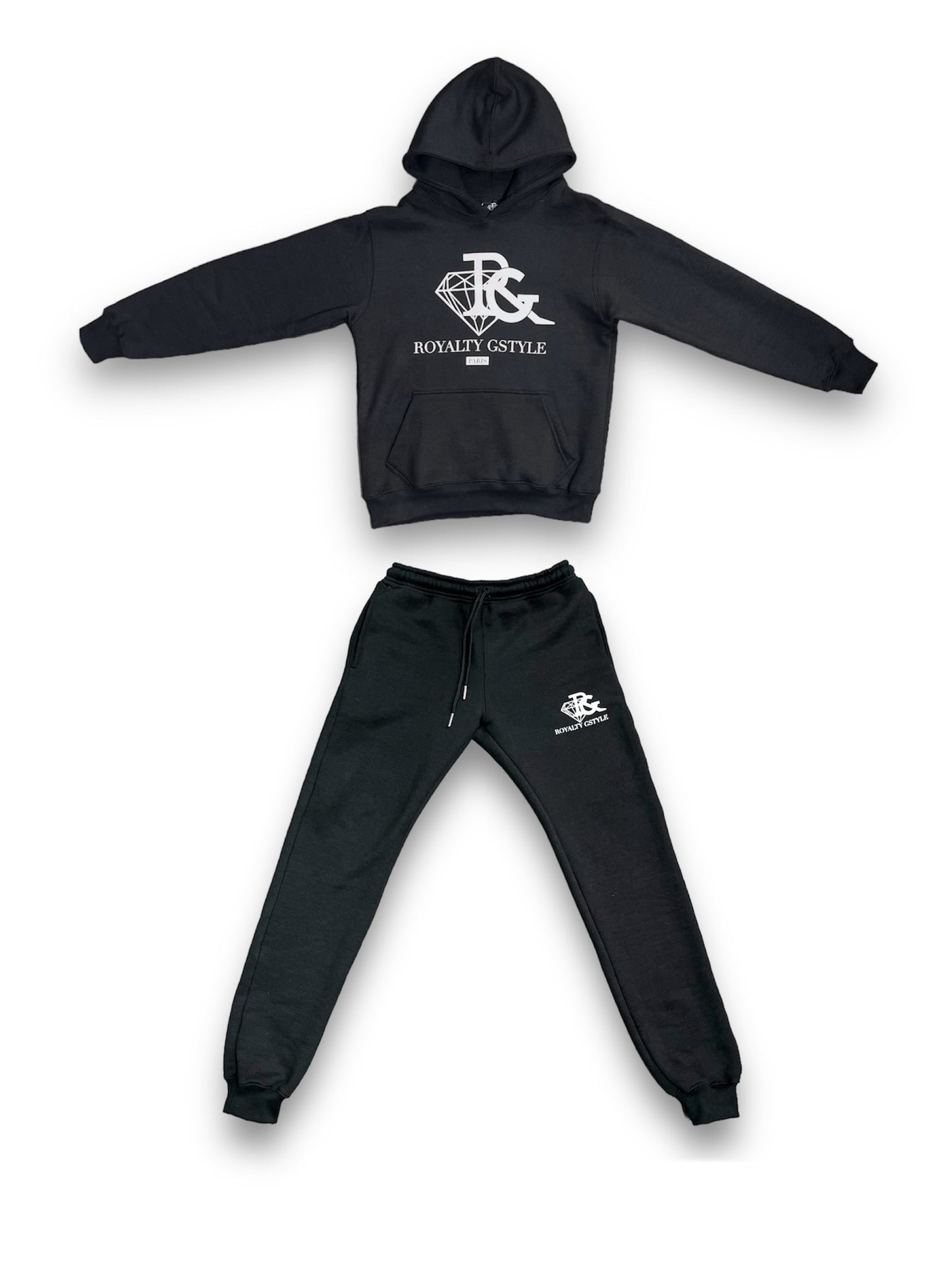 RG screen-printed tracksuit - black