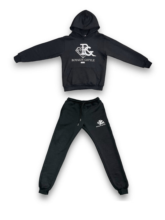 RG screen-printed tracksuit - black