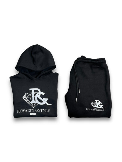 RG screen-printed tracksuit - black